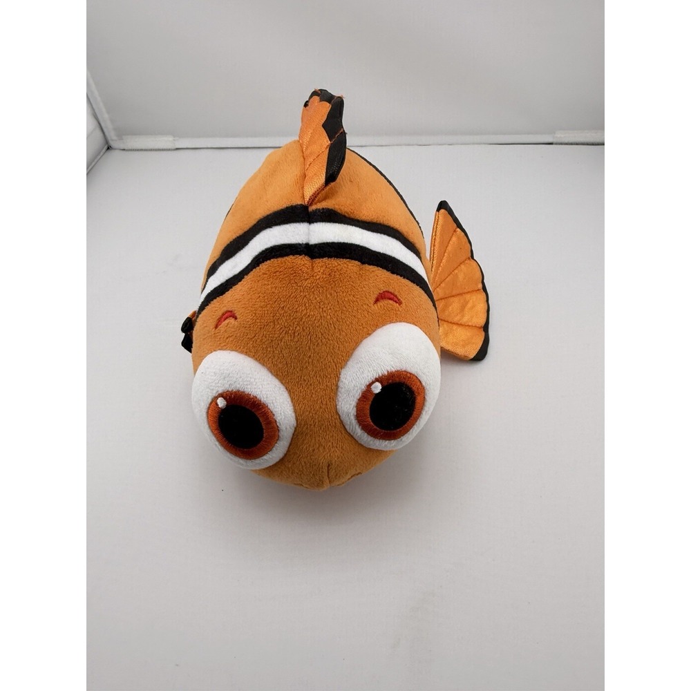 Disney Store Exclusive Authentic Finding Nemo 12" Clown Fish Large Plush Soft